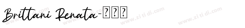 Brittani Renata字体转换
